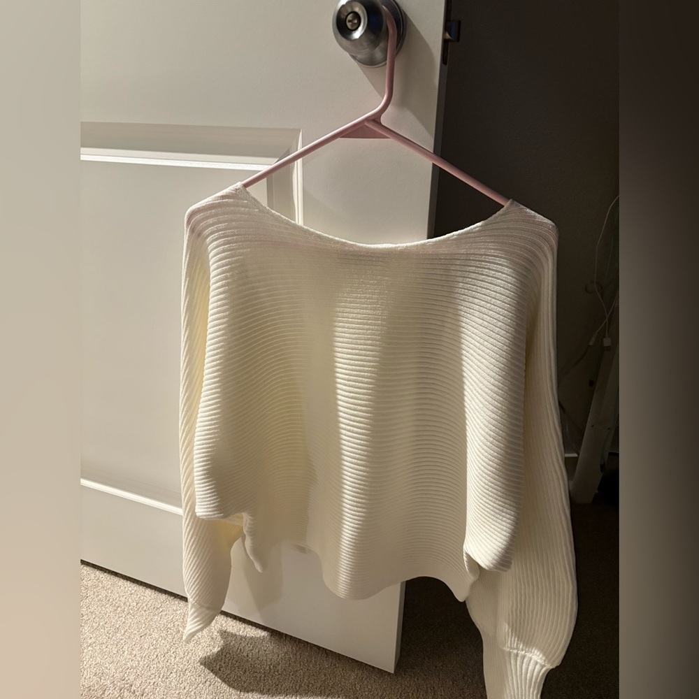 🌺 Zenana Boat Neck Balloon Sleeve Sweater